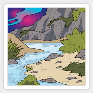 Landscapes 139 (Style:4) Sticker